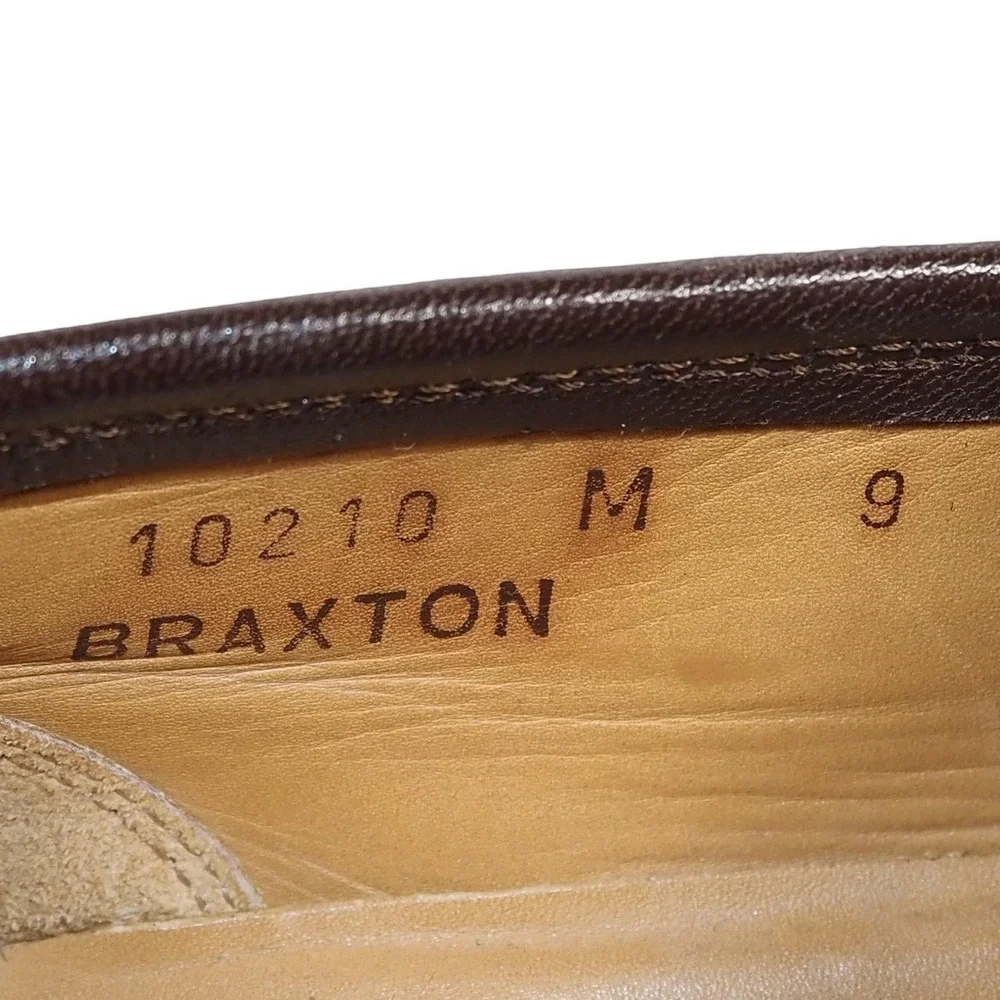 Bruno Magli Braxton Italian Leather Tassel Loafers Mens 9M Dark Brown 10210